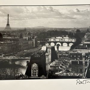 Bridges of Paris, 1991, Peter Turnley, signed on front and in pencil on back